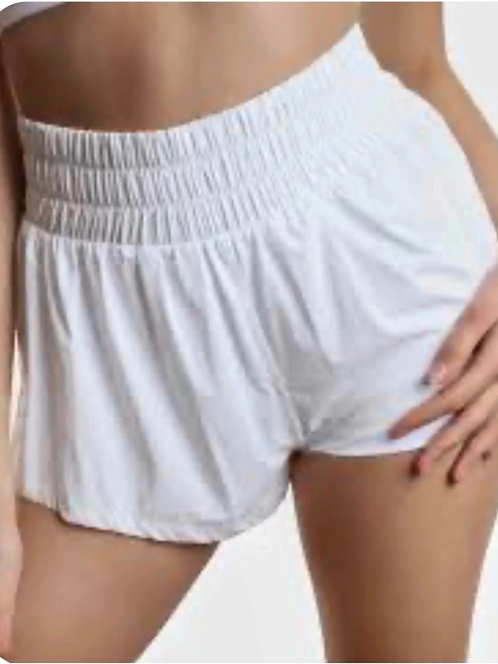 POPFLEX Extra Stunning Women's Athletic Shorts White XS Like New